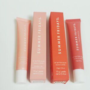 Poppy + Birthday Cake(2 PCS) Summer Fridays Lip Butter Balm Conditioning Lip New